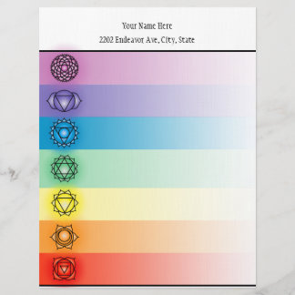 Seven Chakras Letterhead Stationierung Briefkopf