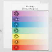 Seven Chakras Letterhead Stationierung Briefkopf (Vorne/Hinten)