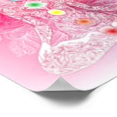 Seven Chakras Pink Lady Poster (Ecke)