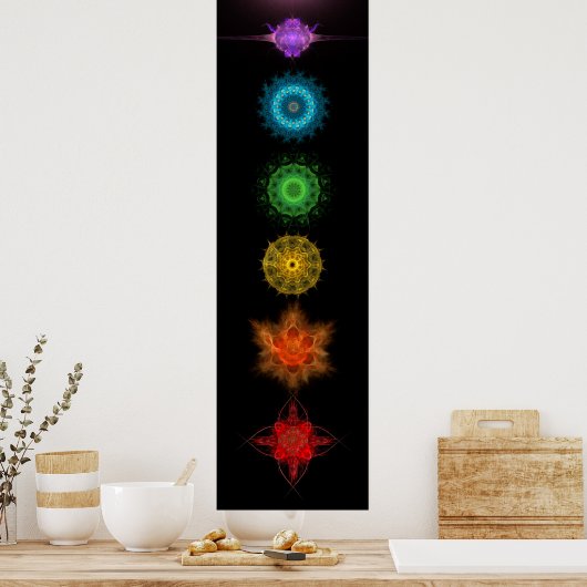 Seven Chakras Poster (Küche)