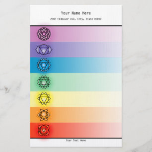 Seven Chakras Stationierung Briefpapier