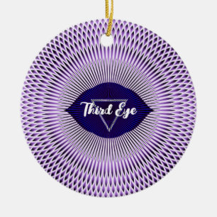 Seven Chakras Third Eye Chakra Yoga Design Keramik Ornament
