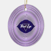 Seven Chakras Third Eye Chakra Yoga Design Keramik Ornament (Links)