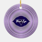 Seven Chakras Third Eye Chakra Yoga Design Keramik Ornament (Hinten)