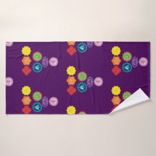 Seven Chakras Yoga Badhandtuch Set