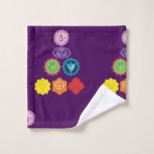 Seven Chakras Yoga Badhandtuch Set (Waschlappen)