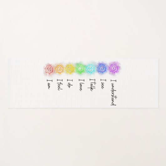 Seven Chakras Yogamatte (Vorderseite (Horizontal))