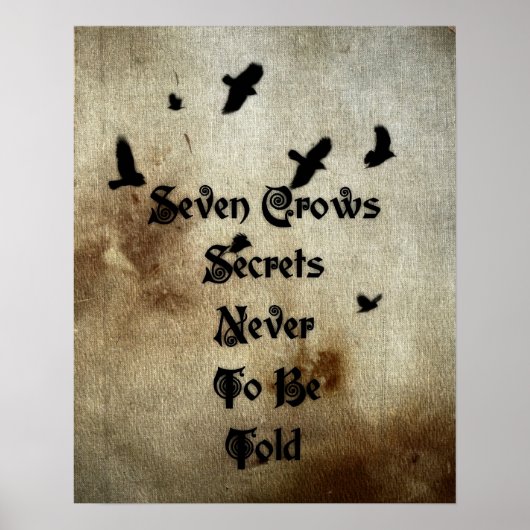 Seven Crows Poster (Vorne)