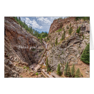 Seven Falls Colorado Danke Karte