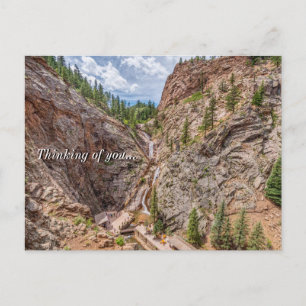 Seven Falls Colorado Denken Sie an Sie Postcard Postkarte
