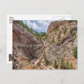 Seven Falls Colorado Denken Sie an Sie Postcard Postkarte (Vorne/Hinten)