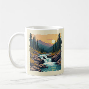 Seven Falls Colorado Retro Kaffeetasse