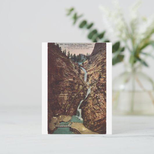 Seven Falls, South Cheyenne Cannon Postkarte (Stehend Vorderseite)