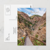Seven Falls Stairs Looking danke Postcard Postkarte (Vorne/Hinten)