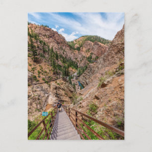 Seven Falls Stationen nach unten Postkarte