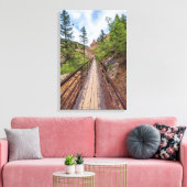 Seven Falls Walkway Bridge Canvas Print Leinwanddruck (Insitu (Wohnzimmer))