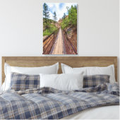 Seven Falls Walkway Bridge Canvas Print Leinwanddruck (Insitu (Schlafzimmer))
