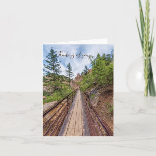 Seven Falls Walkway Bridge Denken Sie an Ihre Kart Karte