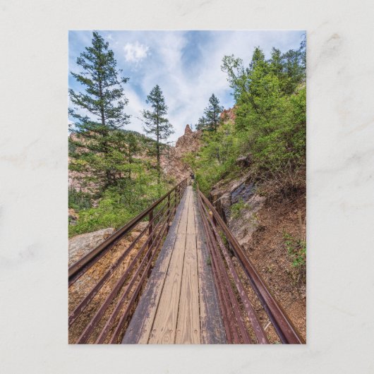 Seven Falls Walkway Bridge Postcard Postkarte (Vorderseite)