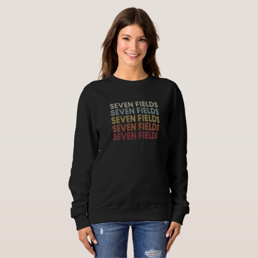 Seven Fields Pennsylvania Seven Fields PA Retro Vi Sweatshirt (Vorne ganz)