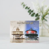 Seven Foot Knoll Leuchtturm, Maryland Postkarte (Stehend Vorderseite)