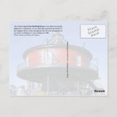 Seven Foot Knoll Leuchtturm, Maryland Postkarte (Rückseite)