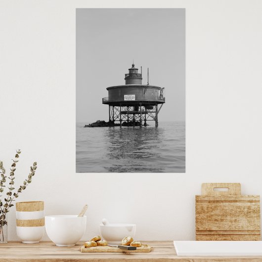 Seven Foot Knoll Lighthouse Poster (Küche)