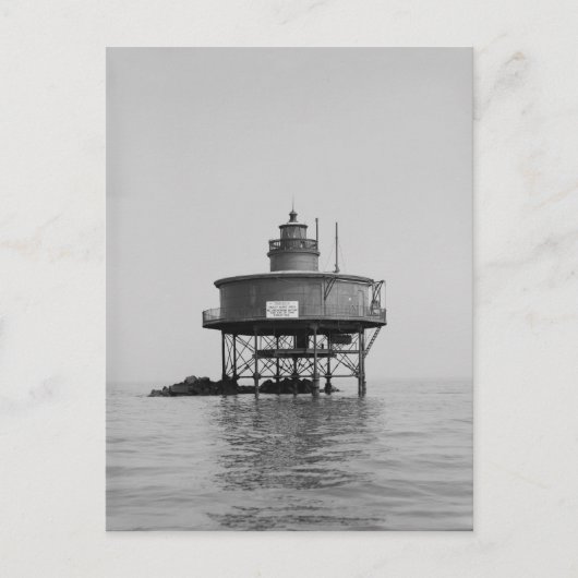 Seven Foot Knoll Lighthouse Postkarte (Vorderseite)