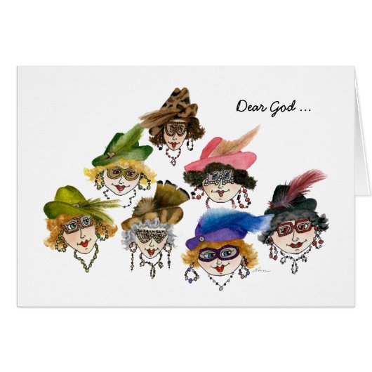 Seven Funny Ladys diskutieren Kaffee und Wein (Vorderseite (Horizontal))