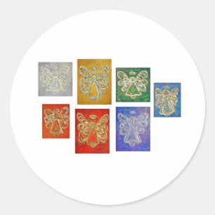 Seven Guardian Angels Art Decal Stickers