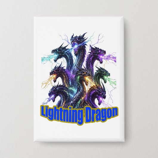 Seven-Headed Lightning Dragon Button (Vorderseite)