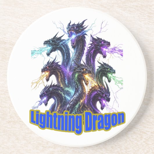 Seven-Headed Lightning Dragon Getränkeuntersetzer (Vorne)