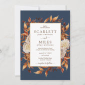 Seven Herbst Terracotta Einladung (Vorderseite)