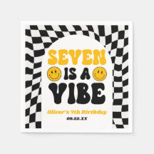 Seven Is A Vibe Retro Siebter 7. Geburtstagsfeier