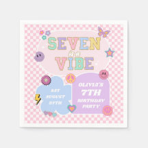 Seven is vibe Preppy Patch 7. Geburtstagsparty