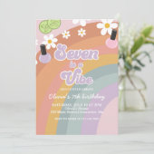 Seven ist ein lebendiger Wellness-Center Rainbow 7 Einladung (Stehend Vorderseite)