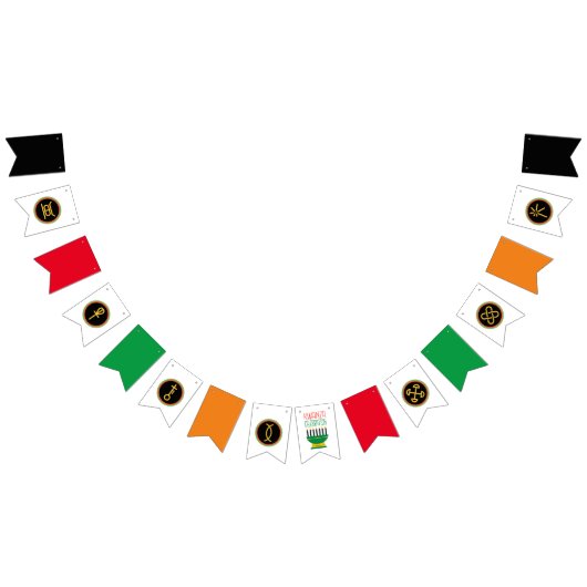 Seven Kwanzaa Principles Bunting Banner (Alle)