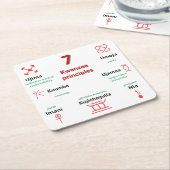 Seven Kwanzaa Principles Untersetzer (angewinkelt)