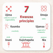 Seven Kwanzaa Principles Untersetzer (Vorderseite)
