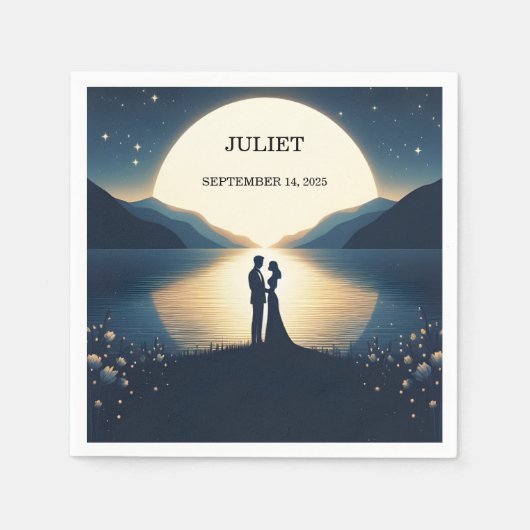 Seven Lugano - The Restaurant Brautparty Serviette (Vorderseite)