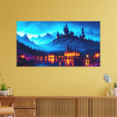 Seven Lugano - The Restaurant Leinwanddruck (Insitu (Wohnzimmer))