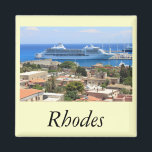 Seven Mariner von Rhodos Magnet<br><div class="desc">'Seven Seas Mariner at Rhodes' by Mike Paget</div>