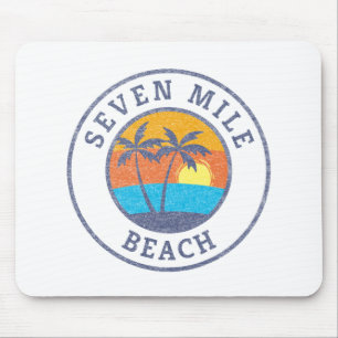 Seven Mile Beach, Grand Cayman im klassischen Stil Mousepad