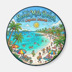 Seven Mile Beach Kaimaninseln Magnet