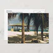 Seven Mile Beach Post Card, Grand Cayman Island Postkarte (Vorne/Hinten)