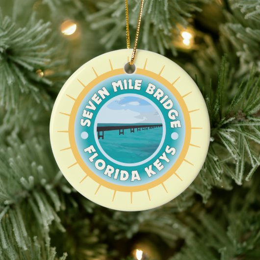 Seven Mile Bridge Florida Keys Keramikornament (Baum)