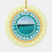Seven Mile Bridge Florida Keys Keramikornament (Vorne)