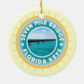 Seven Mile Bridge Florida Keys Keramikornament (Hinten)