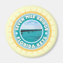 Seven Mile Bridge in Florida Keys Magnet