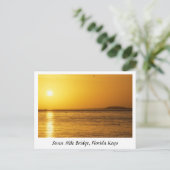 Seven Mile Bridge Sunset, Florida Keys Postkarte (Stehend Vorderseite)